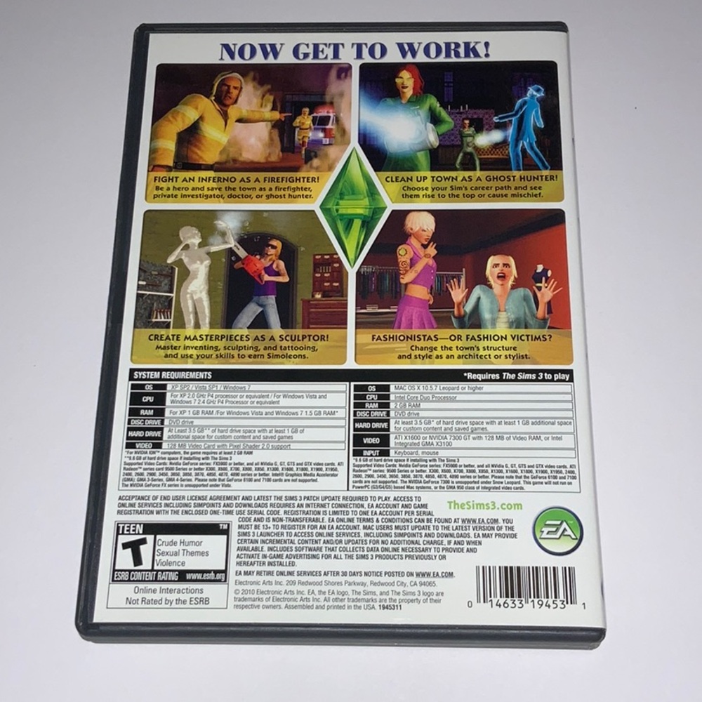 The Sims 3 Ambitions Expansion Pack Windows Mac - Picture 2 of 6